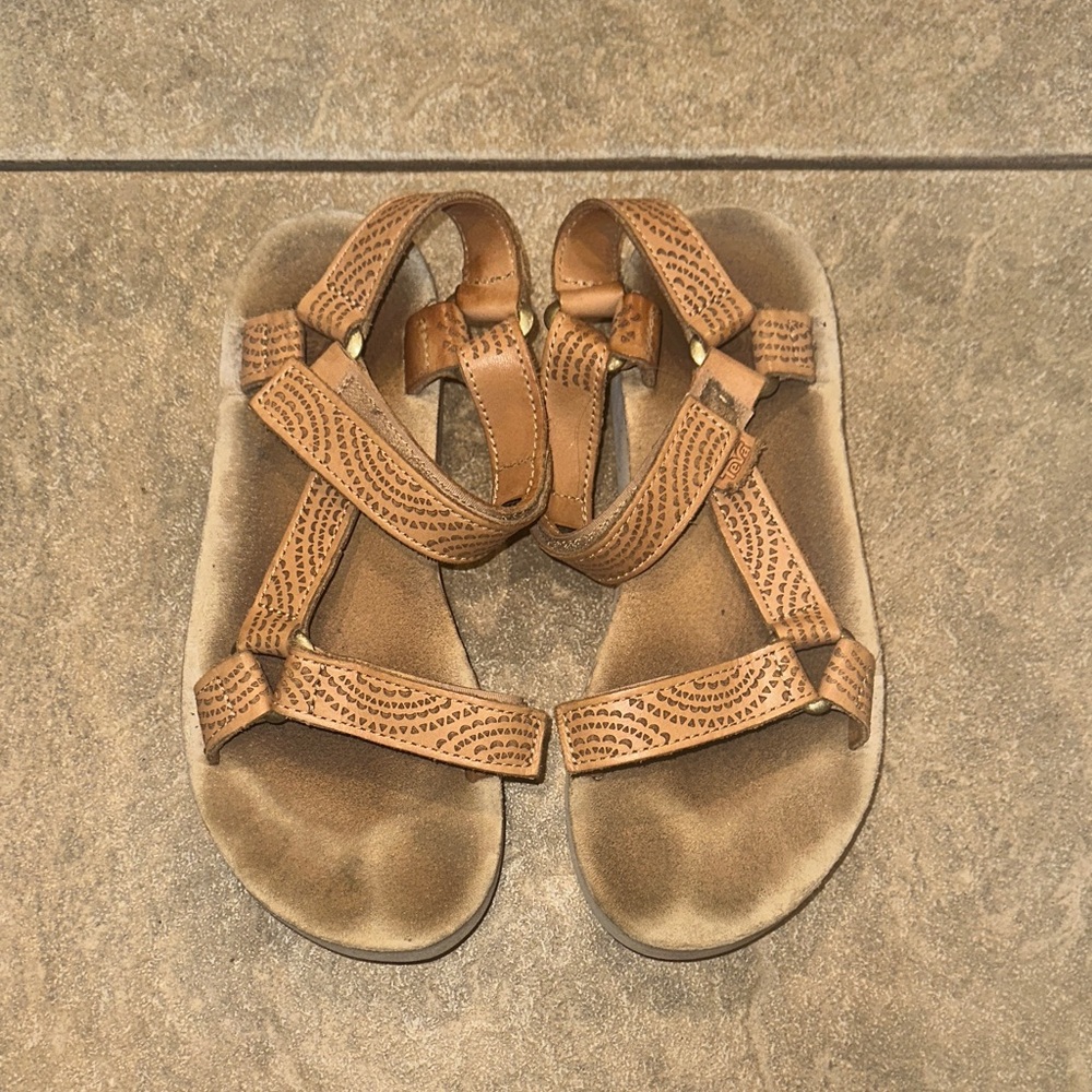 Women’s Brown Leather Tevas